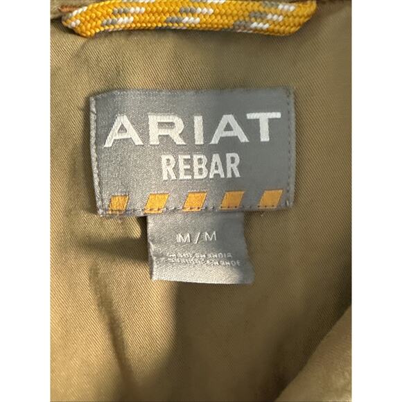 Ariat Womens Rebar Washed Twill Work Shirt, Khaki, Medium - Picture 3 of 9